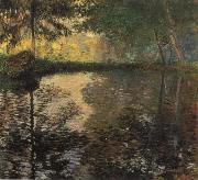 Claude Monet The Pond at Montgeron Sweden oil painting artist
